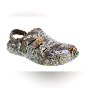Rugged Shark Real Tree Men's Lined EVA Clogs | Camo Slip-On Clogs | NWT | Sz: 9